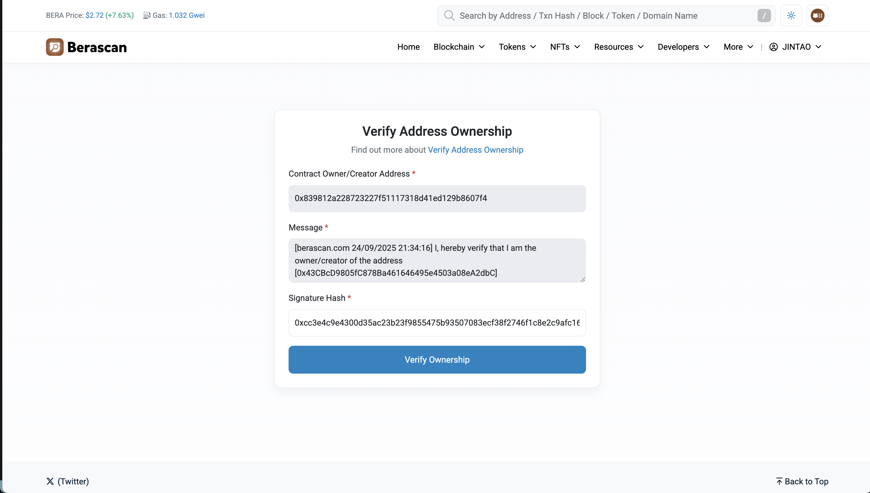 Berascan Verification Submission