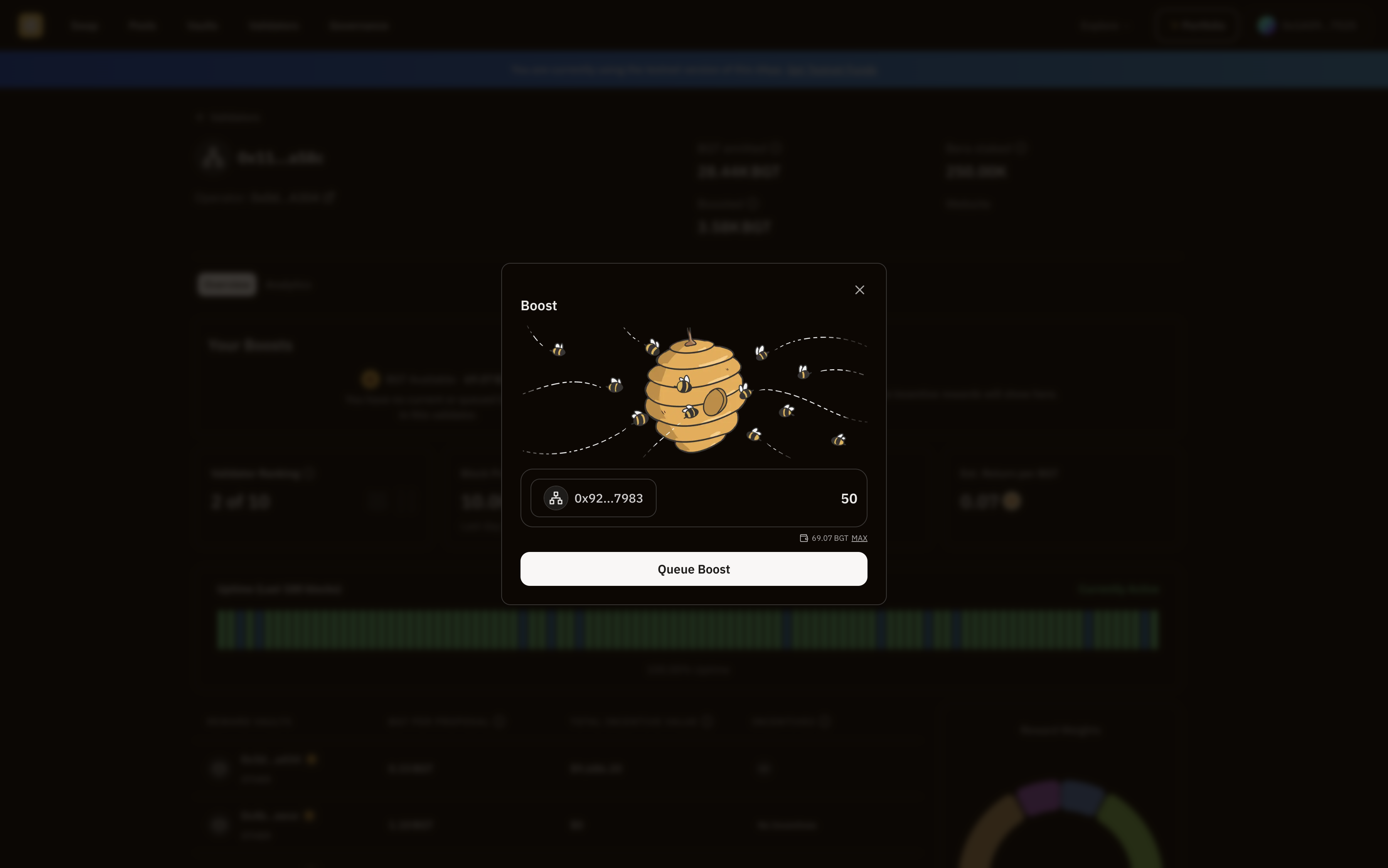 Validator Queue Boost