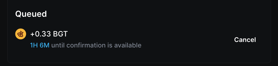 Validator Boost Queued