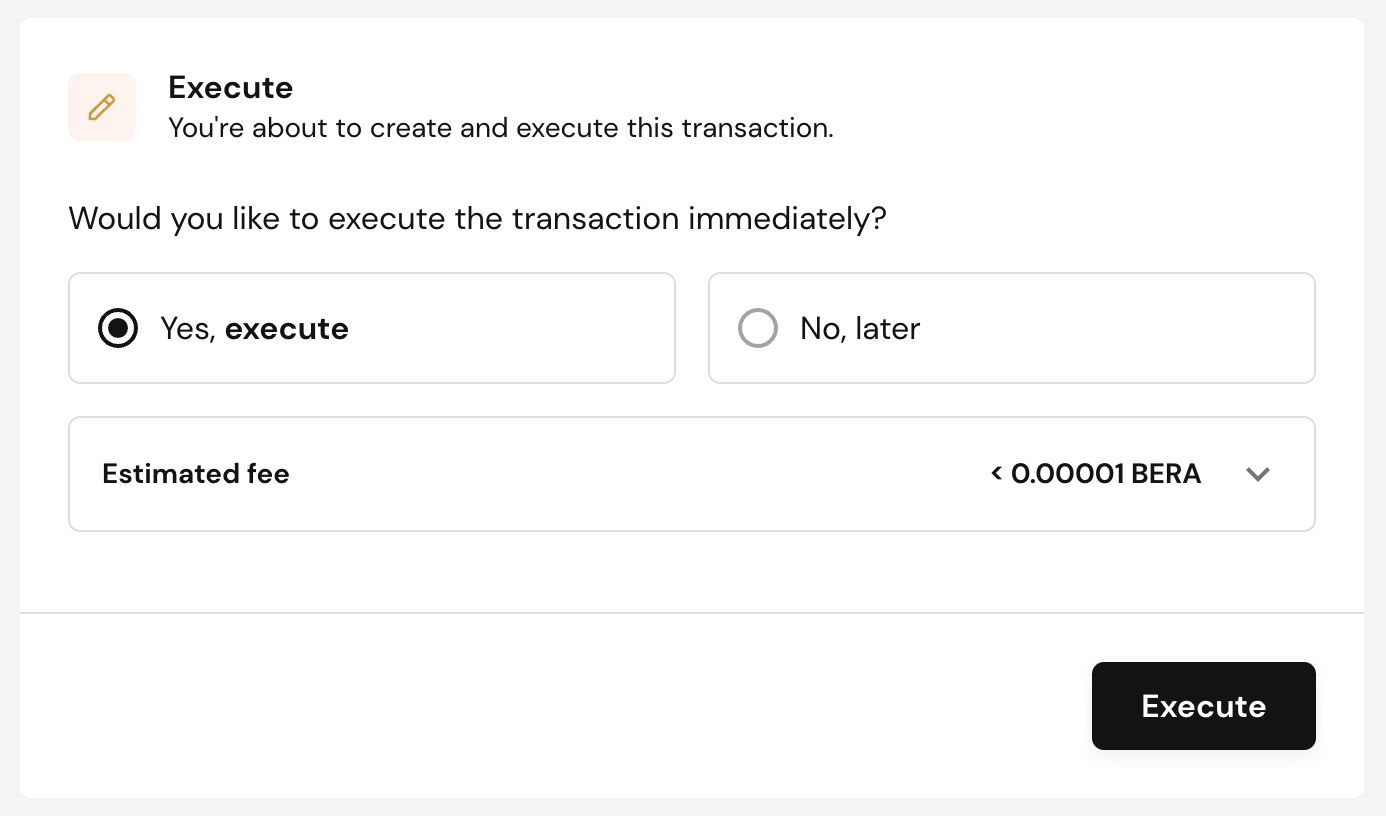 Execute Transaction